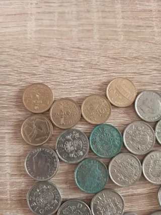 Lote de monedas viejas españolas