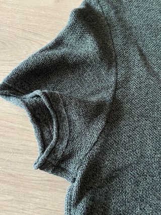 Jersey Hollister punto fino M verde oliva