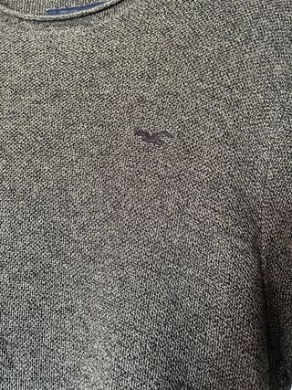 Jersey Hollister punto fino M verde oliva