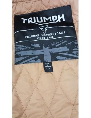 CHAQUETA DE MOTO TRIUMPH CUERO
