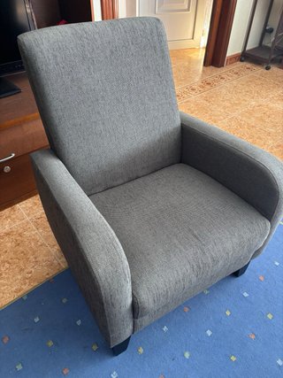 Butaca de salón gris