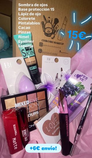 Lote 10 Artículos Maquillaje