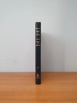 Demetrio: Sobre el estilo Longino: Sobre lo sublim