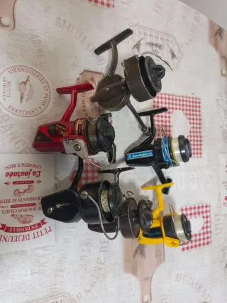 Lote 6 carretes de pesca
