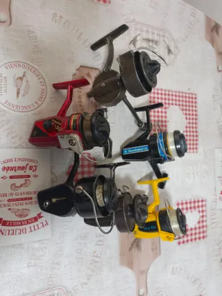 Lote 6 carretes de pesca
