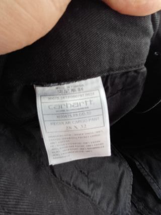 Pantalón Cargo Carhartt Negro Talla XS