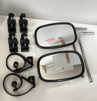 Juego de espejos retrovisores convexo