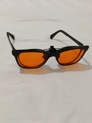 Gafas clip-on Naranjas (anti luz azul)