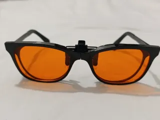 Gafas clip-on Naranjas (anti luz azul)