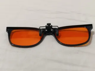 Gafas clip-on Naranjas (anti luz azul)