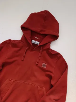 Sudadera Stone Island Roja con Capucha