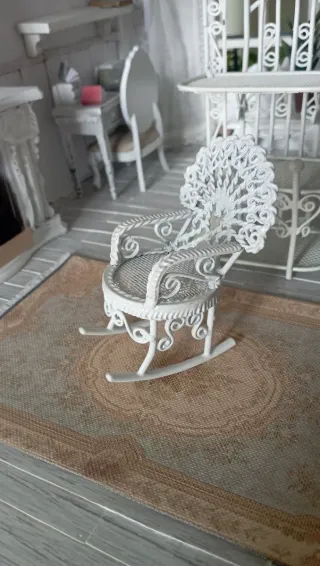 Mecedora Jardín Miniatura 1:12 - Hierro