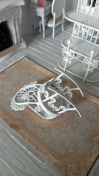 Mecedora Jardín Miniatura 1:12 - Hierro