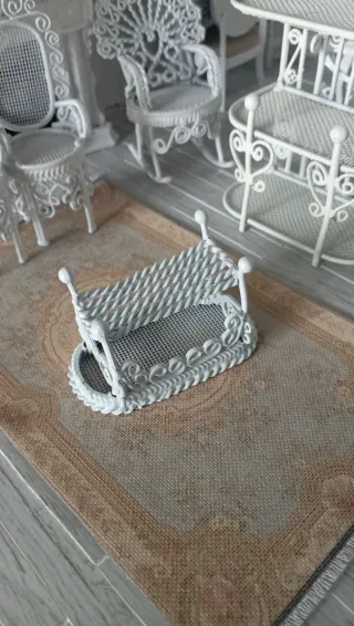 Mesa de Jardín Miniatura 1:12 - Hierro