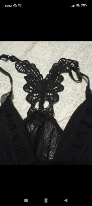 Lingerie nero in pizzo