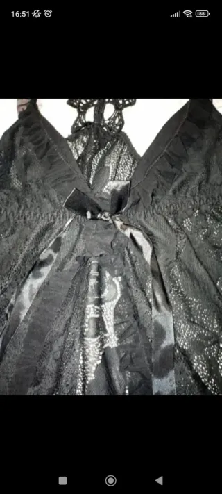 Lingerie nero in pizzo