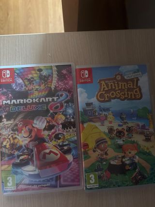 Mario Kart 8 Deluxe y Animal Crossing Switch