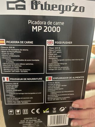 Tritacarne Orbegozo MP 2000