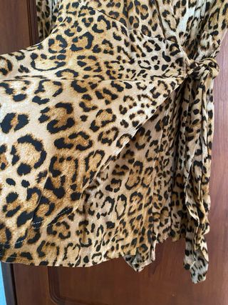 Vestido Zara estampado leopardo