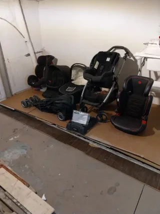 Lote bebé: Coche, Sillas, Cambiador