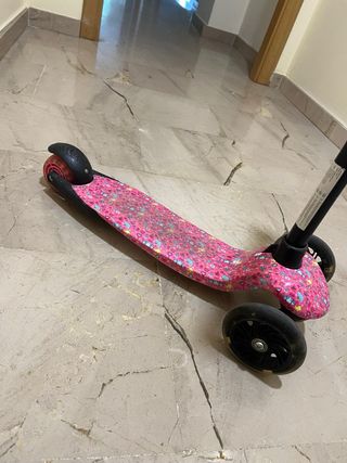 Patinete infantil 3 ruedas con luces