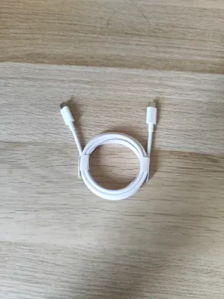 Cable USB-C a USB-C Blanco