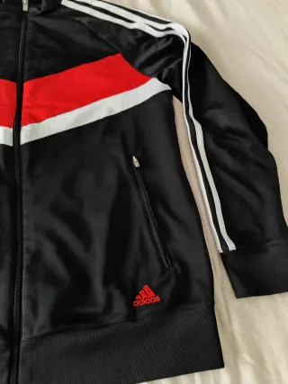 Sudadera Adidas Negra y Roja