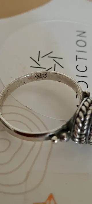 Anello Argento 925 con Granato Rosso
