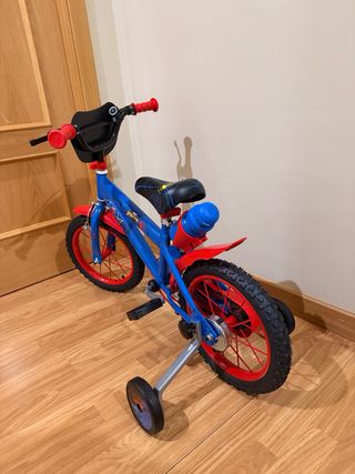 Bicicleta Infantil Spiderman Azul