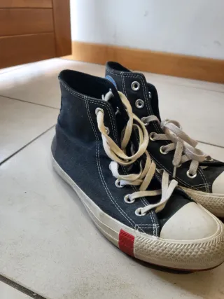 Converse All Star patch nere 37.5