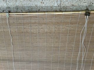 2 unidades Estor enrollable de bambú 120cm