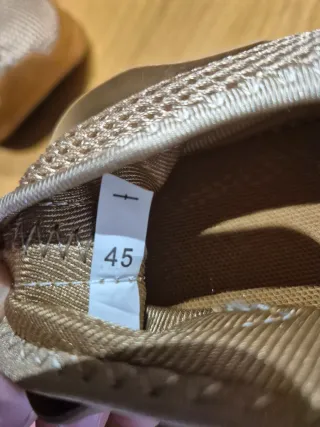 Zapatillas deportivas hombre beige talla 45