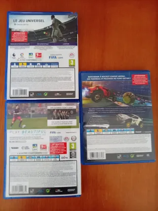 Pack 3 Juegos PS4: FIFA 16, FIFA 18, Rocket League