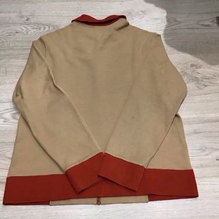 Chaqueta vintage beige y naranja Talla L