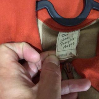 Chaqueta vintage beige y naranja Talla L