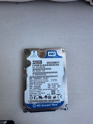 4 Discos Duros 2.5 320GB, 2x 500GB, 1TB
