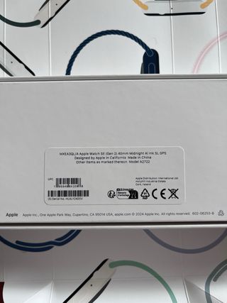 Apple Watch SE 2 40mm Nero con Cinturino Nero