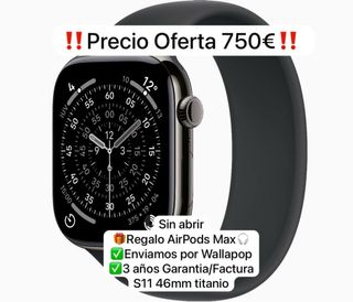 Apple Watch S11 Titanio 46mm pizarra Sin Abrir