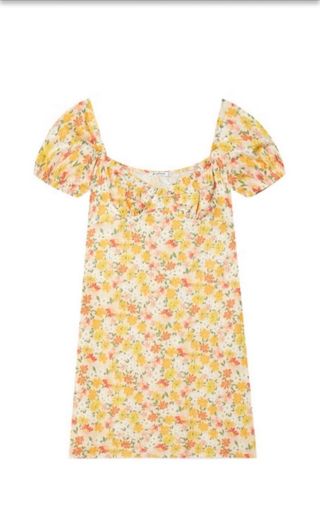 Vestido estampado flores Stradivarius