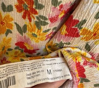 Vestido estampado flores Stradivarius