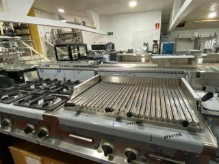 Barbacoa profesional piedra volcánica nueva