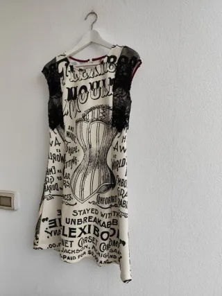 Vestido Culito Talla S Estampado Corsé