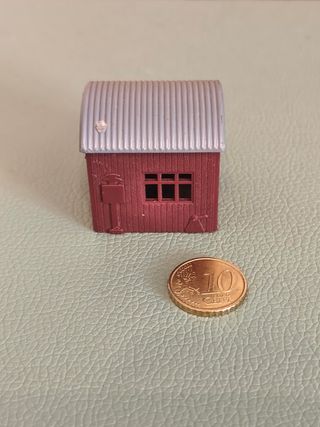 Casetta per plastico ferroviario treno