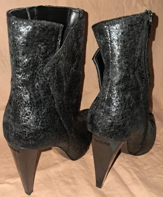 Botines Guess Tacón Alto Cremallera Talla 40