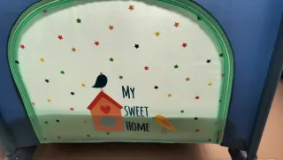 Cuna de viaje plegable con colchón