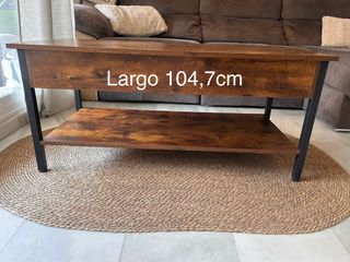 Mesa de salón elevable con cajón