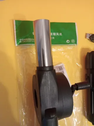 Set soplador barbacoa y mini linterna