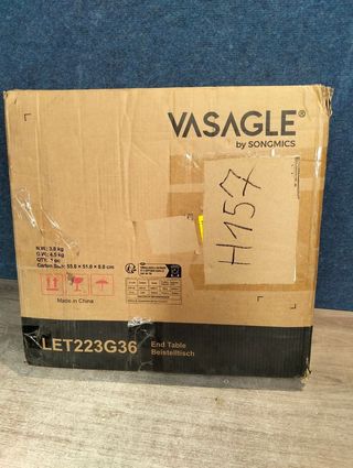 VASAGLE Mesa Auxiliar Mesa Lateral Redonda