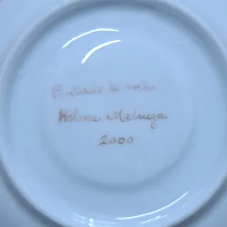 Chávena de café pintada à mão