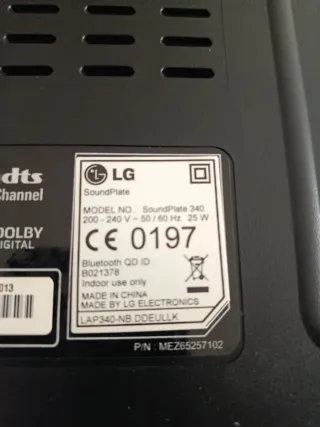 Barra de Sonido LG Negra